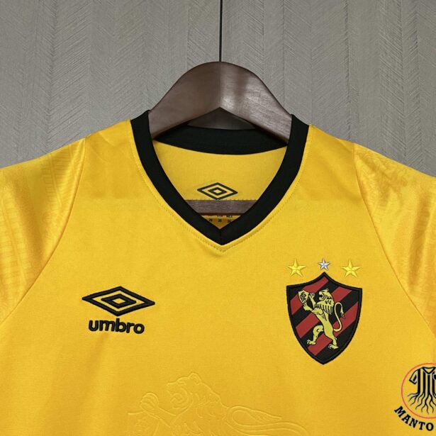 Miniatura de Kit Camisa e Shorts Futebol Sport Recife – Infantil – Amarelo