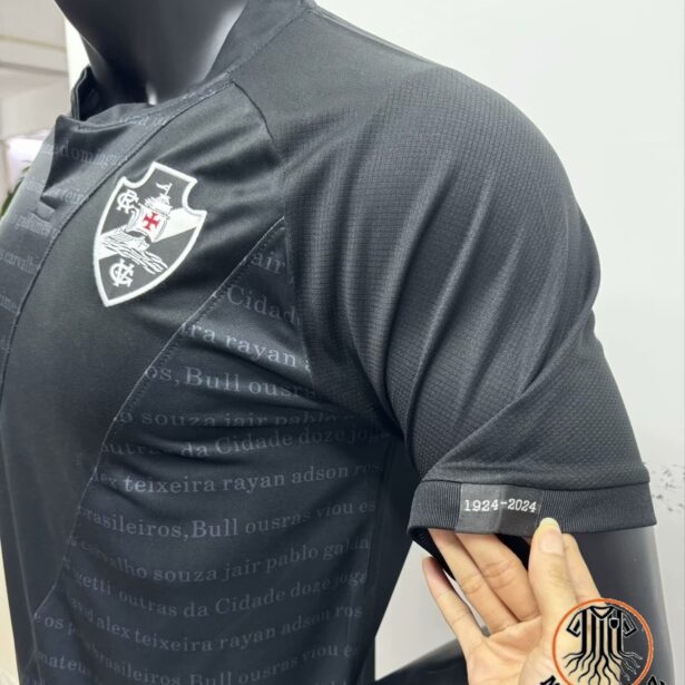 Miniatura de Camisa Futebol Vasco – Modelo 2024 – Preta