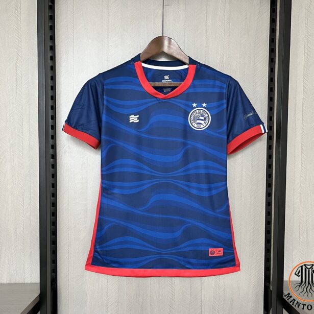 Camisa Futebol Bahia - Modelo Feminina 2024 - Azul Escuro