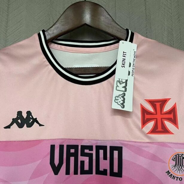 Miniatura de Camisa Futebol Vasco – Modelo Feminina – 2024 – Rosa