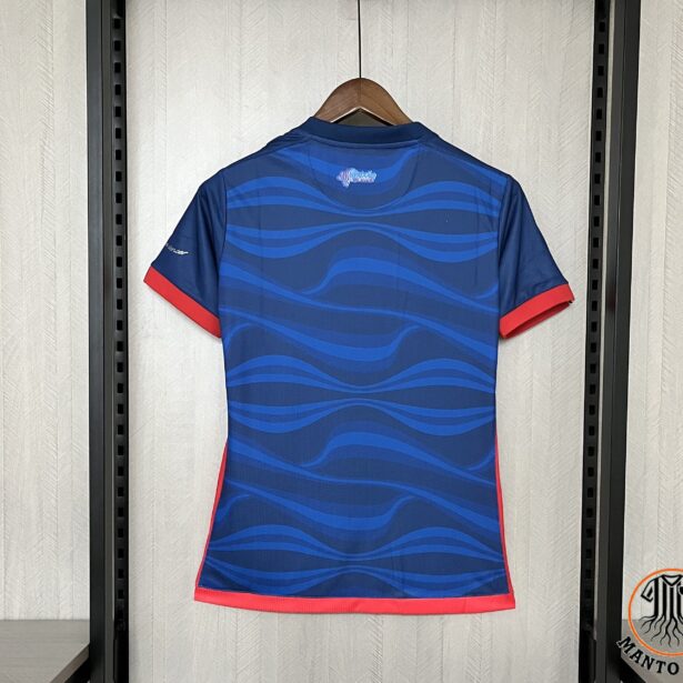 Miniatura de Camisa Futebol Bahia – Modelo Feminina 2024 – Azul Escuro
