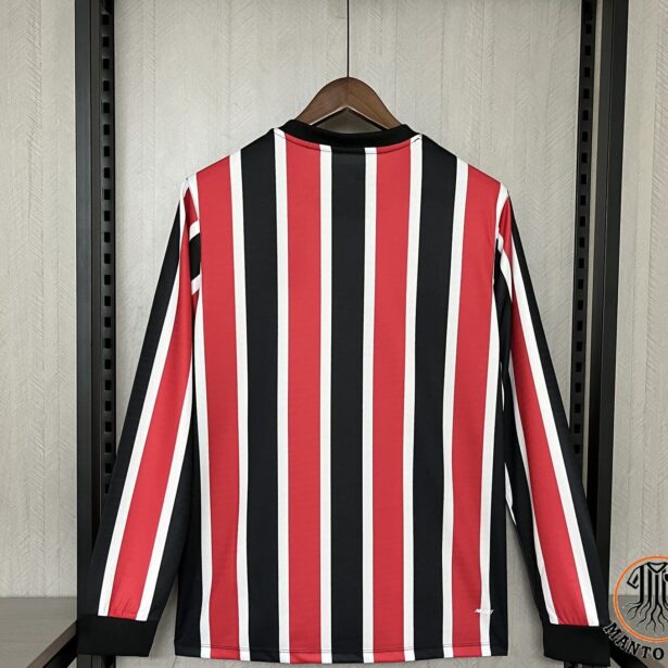 Miniatura de Camisa Futebol São Paulo – Modelo Mandante Manga Longa 2025