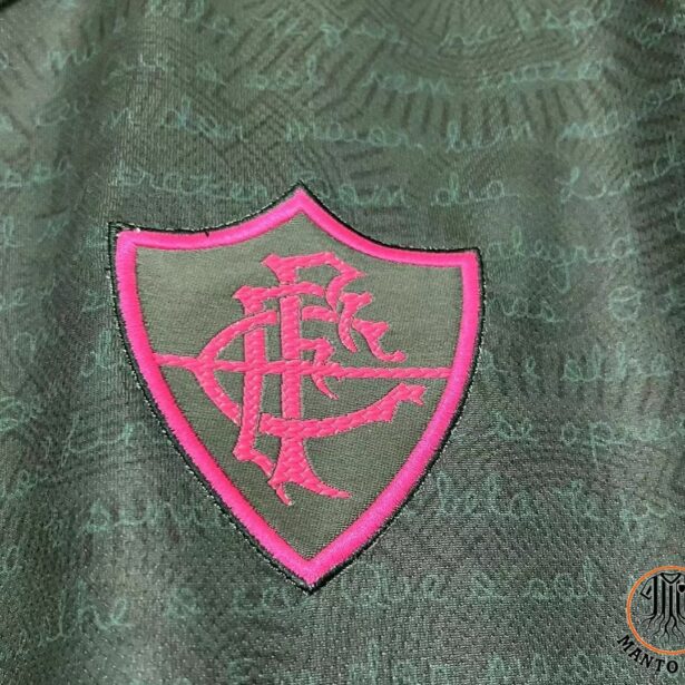 Miniatura de Camisa Futebol Fluminense – Modelo 2024 – Preta e Rosa