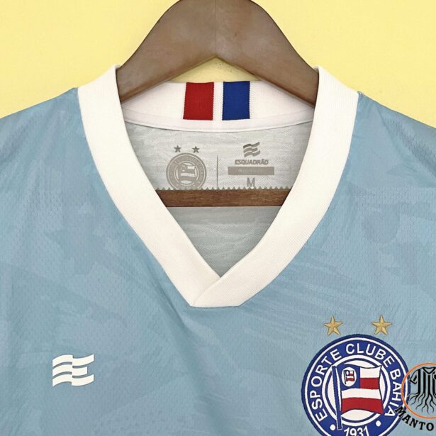 Miniatura de Camisa Futebol Bahia – Modelo Feminina 2024 – Azul Clara