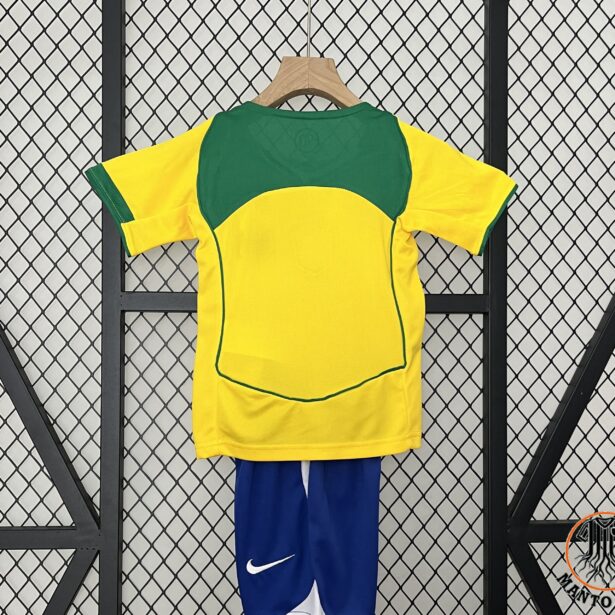 Miniatura de Kit Camisa e Shorts Futebol Seleção Brasileira – Infantil – Amarela e Azul