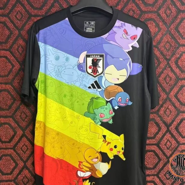 Camisa Futebol Seleção da Japão - Modelo Edição Pokemon