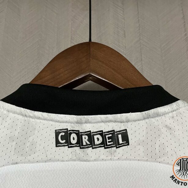 Miniatura de Camisa Futebol Santa Cruz – Modelo Feminina 2024 -Branca