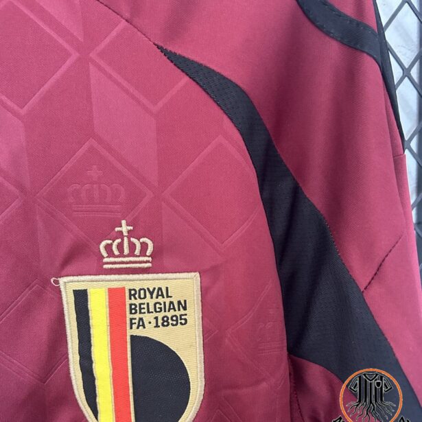 Miniatura de Camisa Futebol Seleção da Bélgica – Modelo Manga Longa 2025