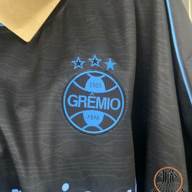 Miniatura de Camisa Futebol Grêmio – Modelo 2024 – Preta