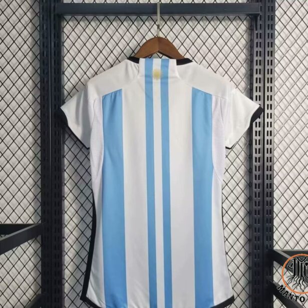 Miniatura de Camisa Futebol Seleção da Argentina – Modelo Feminina 2025