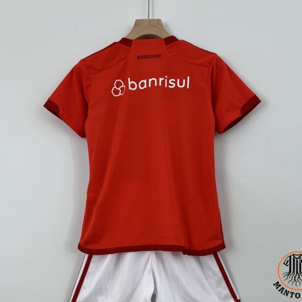 Miniatura de Kit Infantil Camisa e Shorts Futebol Internacional – Mandante