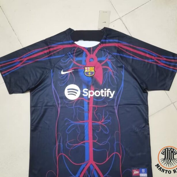 Camisa Futebol Barcelona- Azul Grená - Modelo 2023 -Azul