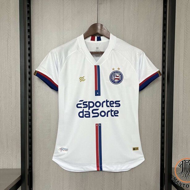 Camisa Futebol Bahia - Modelo Feminina 2024 - Branca