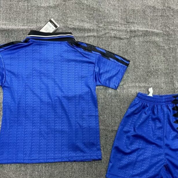 Miniatura de Kit Infantil Camisa e Shorts Futebol Argentina – Retrô 1994