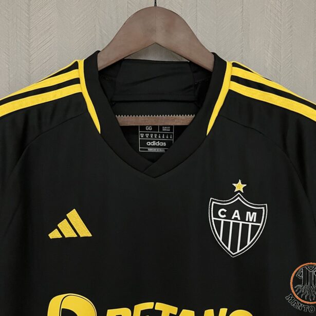 Miniatura de Camisa Futebol Atlético Mineiro – Modelo 2024 – Preta