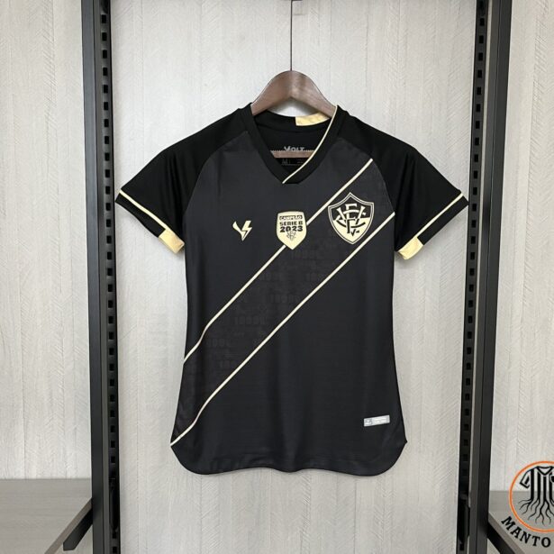 Camisa Futebol Vitória - Modelo Feminina 2024 - Preta