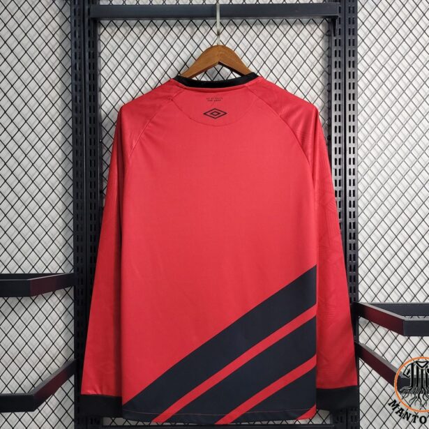 Miniatura de Camisa Futebol Atlético Paranaense – Modelo Manga Longa 2024-Vermelha