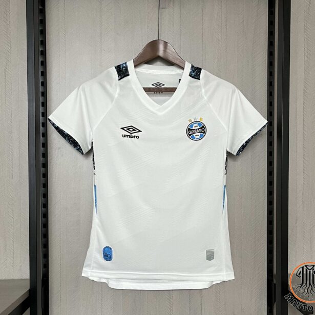 Camisa Futebol Grêmio - Modelo Feminina 2024 - Branca