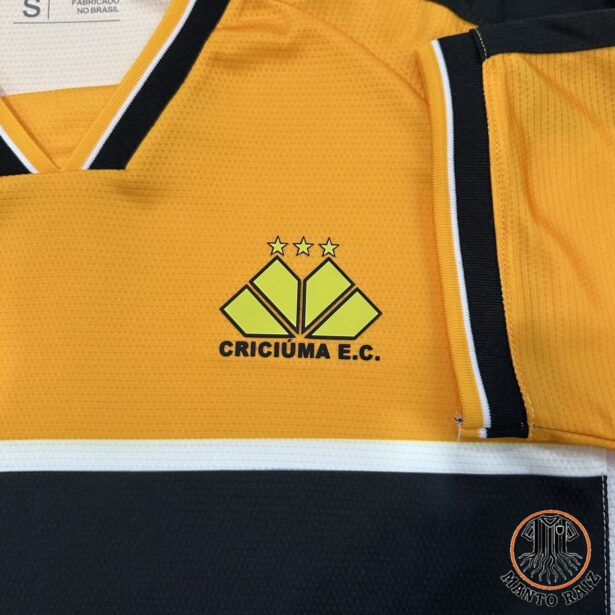 Miniatura de Camisa Futebol Criciúma – Modelo 2024 – Amarela e Branca
