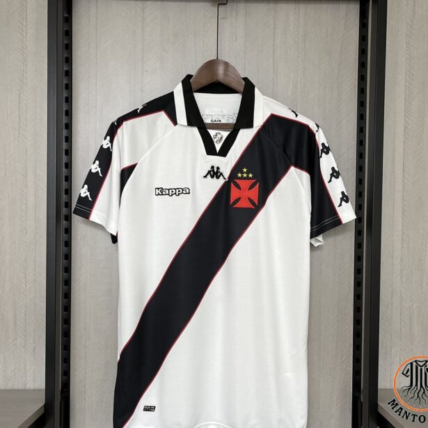 Camisa Futebol Vasco - Modelo Retrô 1997 - Branca