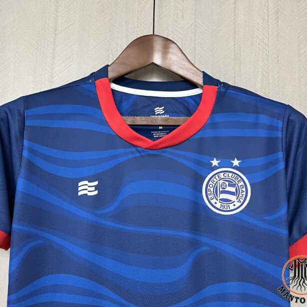 Miniatura de Camisa Futebol Bahia – Modelo Feminina 2024 – Azul Escuro