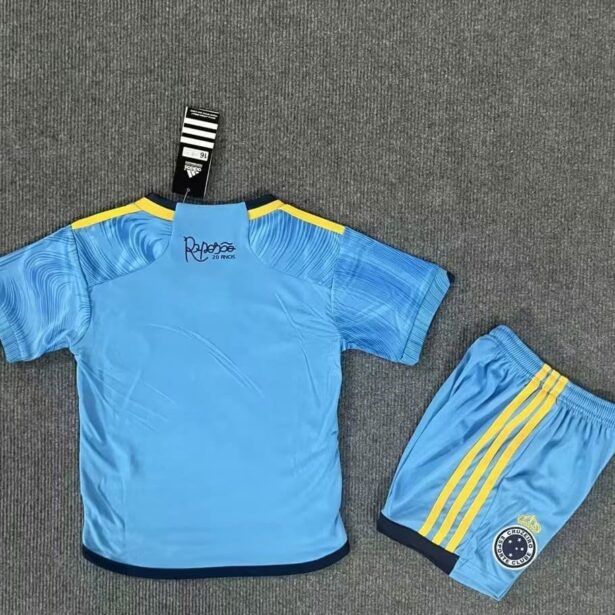Miniatura de Kit Camisa e Shorts Futebol Cruzeiro – Infantil – Azul Claro