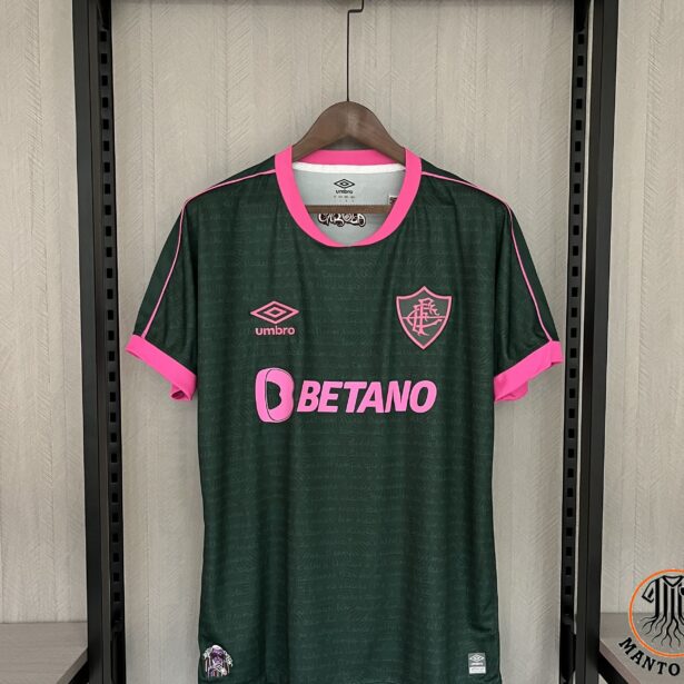 Camisa Futebol Fluminense - Modelo 2024 - Preta e Rosa