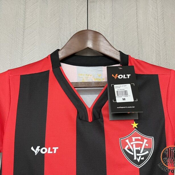 Miniatura de Camisa Futebol Vitória – Modelo Feminina 2024 – Rubro Negra