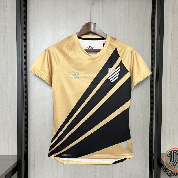 Camisa Futebol Atlético Paranaense - Modelo Feminina 2024 - Dourada