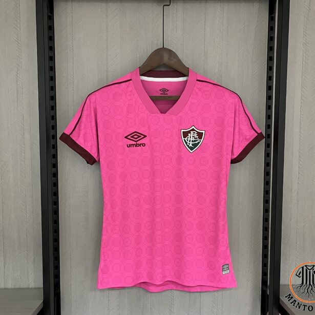 Camisa Futebol Fluminense - Modelo Feminina 2024 - Rosa