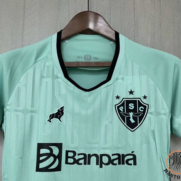 Miniatura de Camisa Futebol Paysandu – Modelo Feminina 2024 – Verde Clara