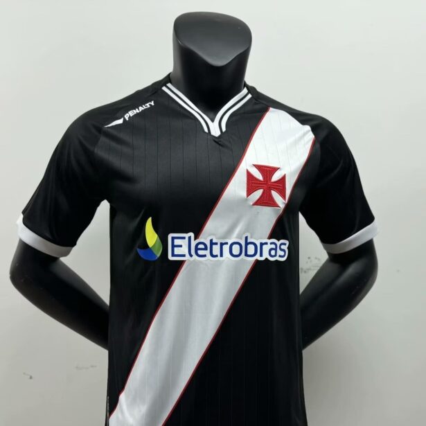 Camisa Futebol Vasco - Modelo Retrô 2011 - Preta e Branca