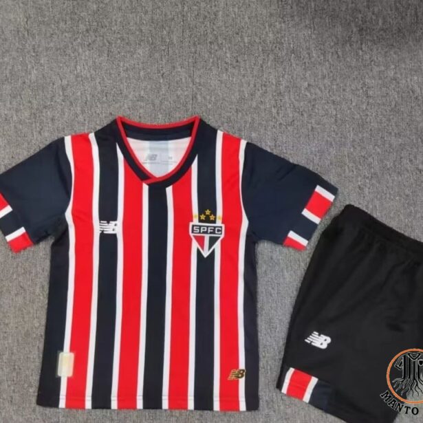 Kit Infantil Camisa e Shorts Futebol São Paulo - Mandante