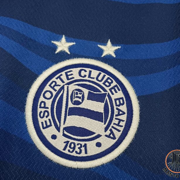 Miniatura de Camisa Futebol Bahia – Modelo Feminina 2024 – Azul Escuro