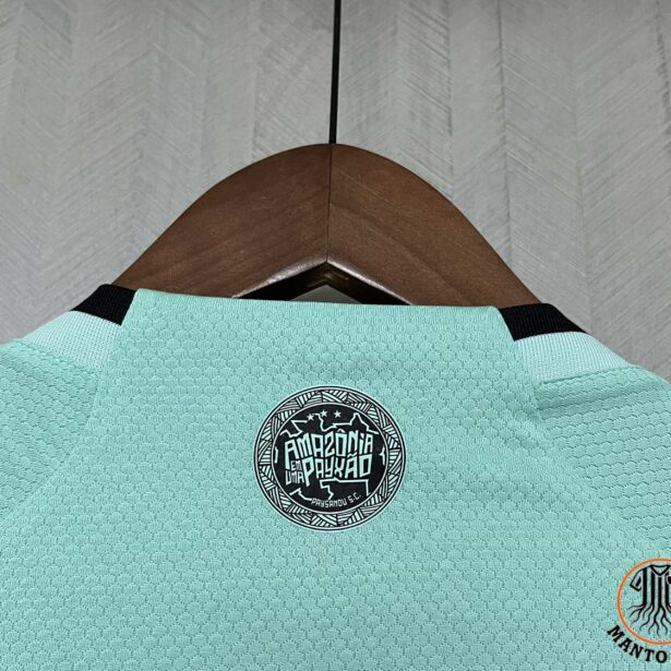 Miniatura de Camisa Futebol Paysandu – Modelo Feminina 2024 – Verde Clara