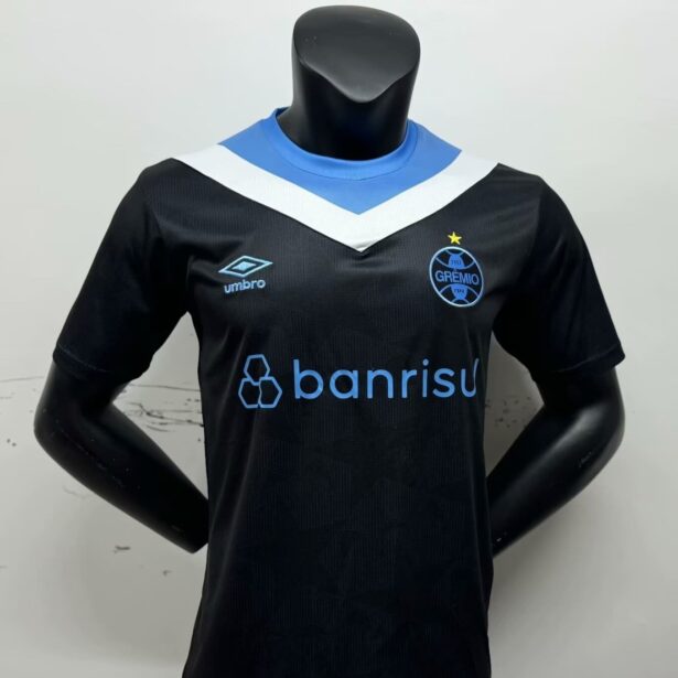 Camisa Futebol Grêmio - Modelo 2024 - Preta e Azul