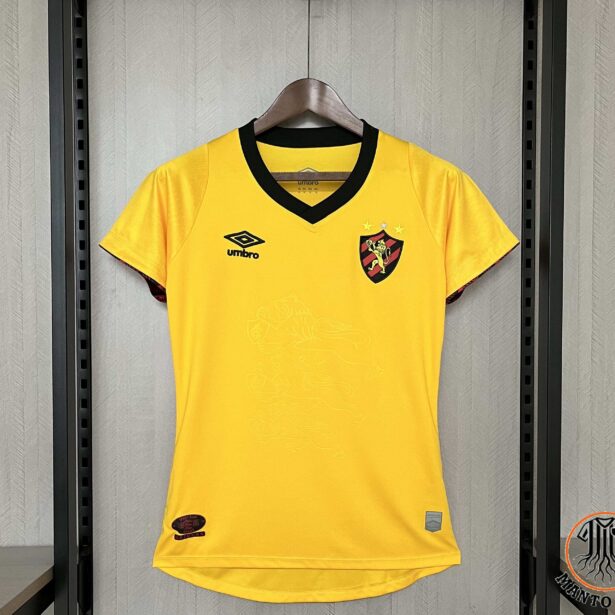 Camisa Futebol Sport - Modelo Feminina 2024 - Amarela