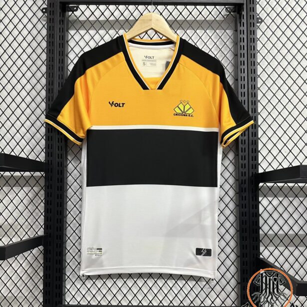 Camisa Futebol Criciúma - Modelo 2024 - Amarela e Branca