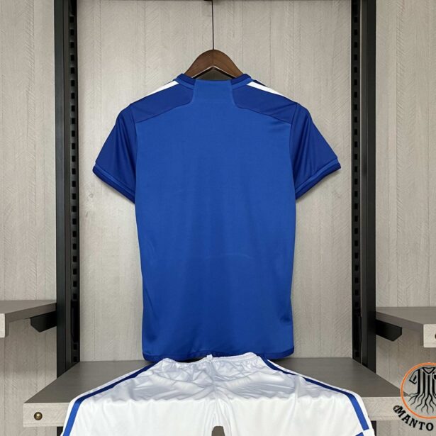 Miniatura de Kit Camisa e Shorts Futebol Cruzeiro – Infantil – Azul e Branco