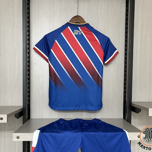 Miniatura de Kit Infantil Camisa e Shorts Futebol Bahia – Mandante