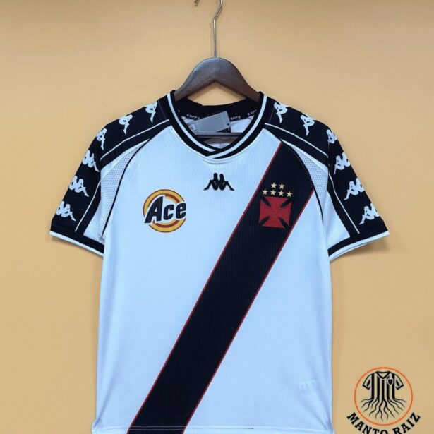 Camisa Futebol Vasco - Modelo Retrô 2000 - Branca