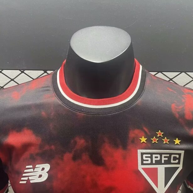 Miniatura de Camisa Futebol São Paulo -2024 – Visitante – Preta e Vermelha