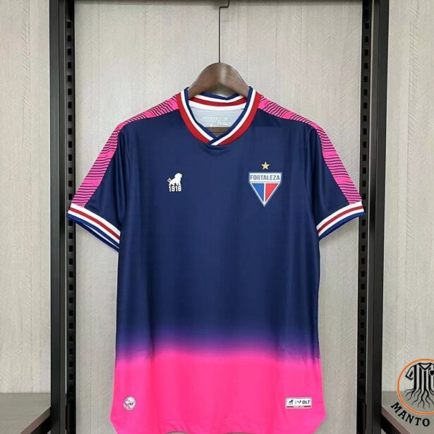 Camisa Futebol Fortaleza - Modelo 2024 - Azul e Rosa