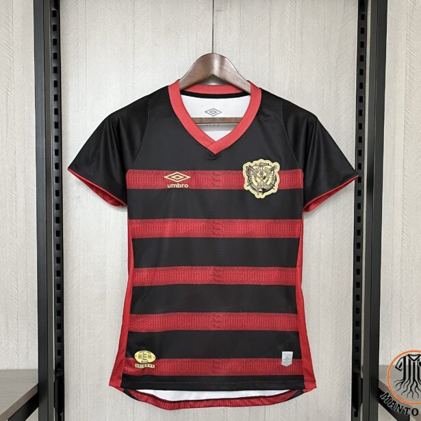 Camisa Futebol Sport - Modelo Feminina 2024 - Rubro Negra