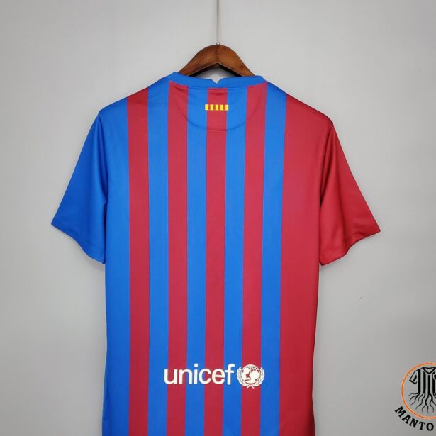 Miniatura de Camisa Futebol Barcelona- Azul e Grená – Modelo 2022