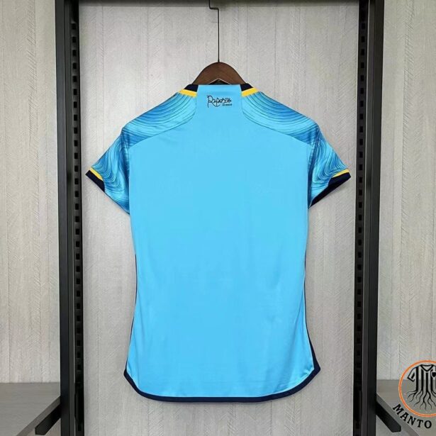 Miniatura de Camisa Feminina Futebol Cruzeiro – Modelo 2024 – Azul Claro