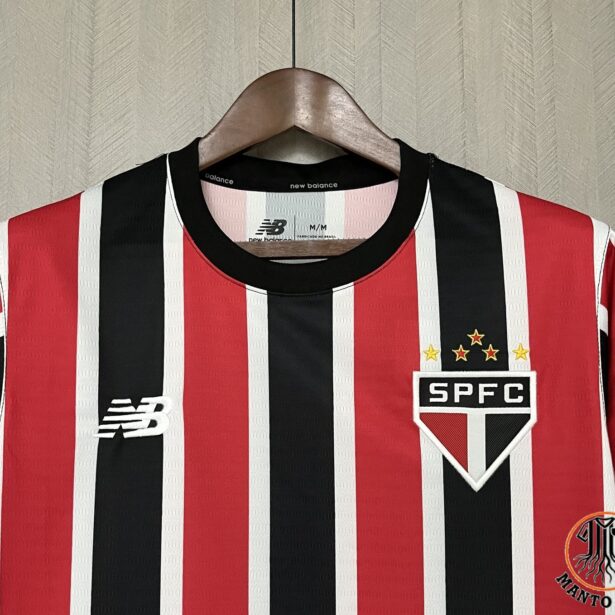 Miniatura de Camisa Futebol São Paulo – Modelo Mandante Manga Longa 2025