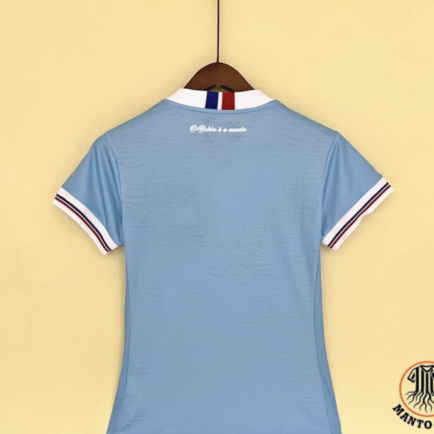 Miniatura de Camisa Futebol Bahia – Modelo Feminina 2024 – Azul Clara