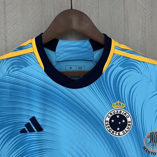 Miniatura de Camisa Futebol Cruzeiro – Modelo 2024 – Azul Claro