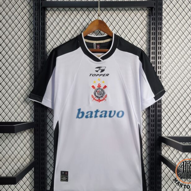 Camisa Futebol Corinthians - Modelo Retrô 2000 Mundial